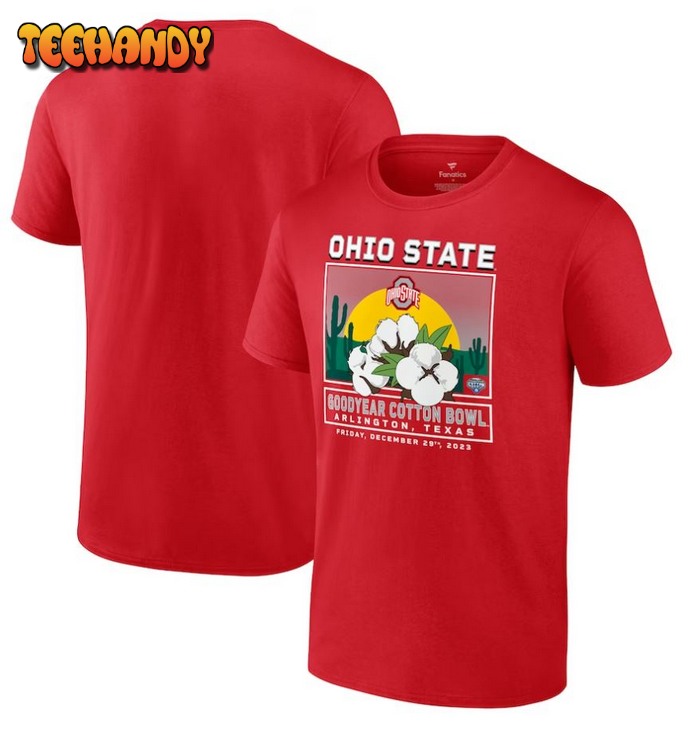 Ohio State Buckeyes 2023 Cotton Bowl Fierce Competitor T-Shirt