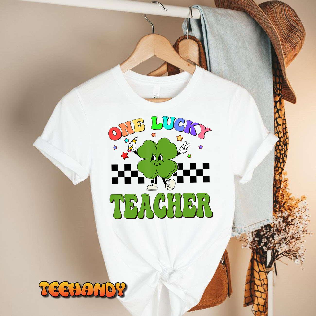 One Lucky Teacher St Patrick’s Day Teacher Appreciation T-Shirt