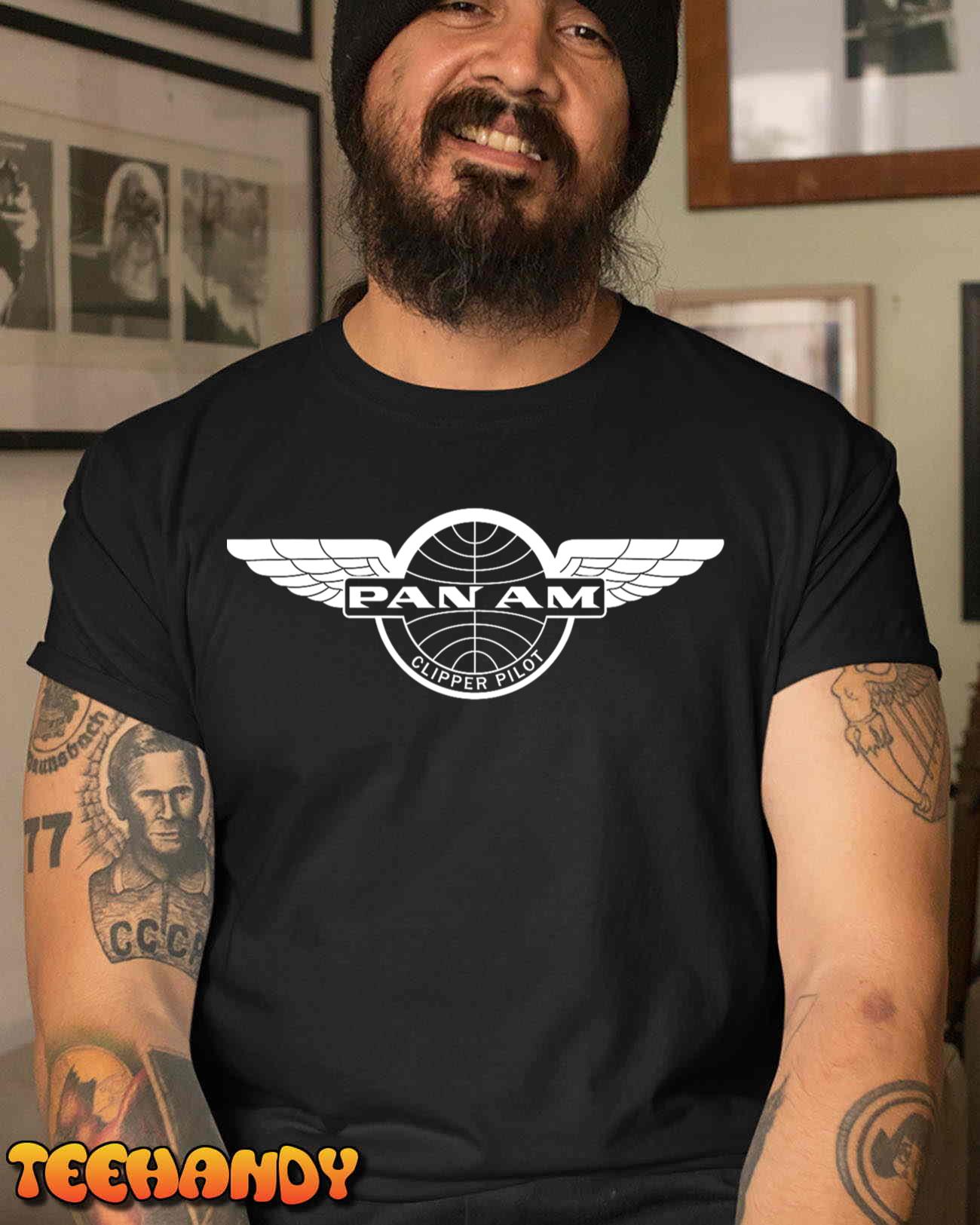 Pan Am Clipper Pilot White T-Shirt