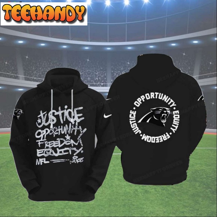 Panthers Justice Opportunity Equity Freedom Hoodie