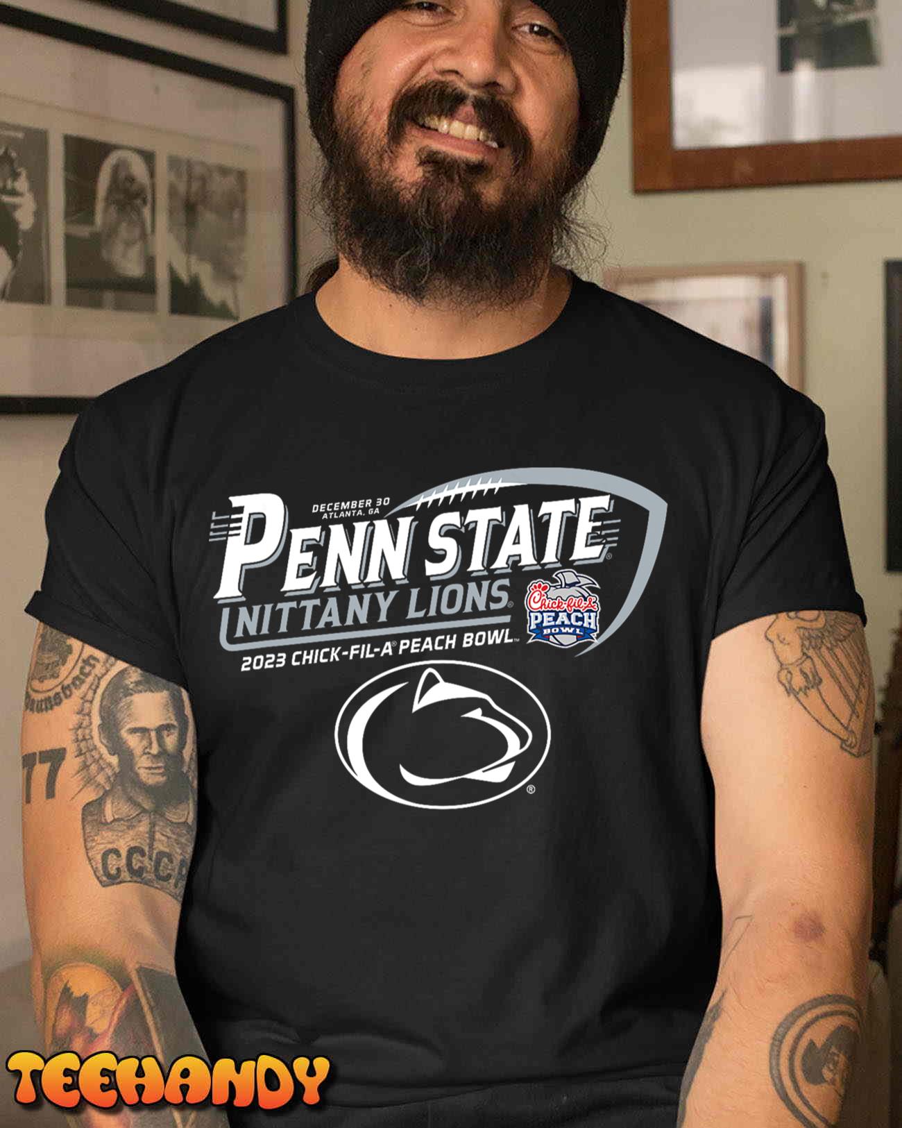 Penn State Nittany Lions Peach Bowl 2023 Football Icon T-Shirt