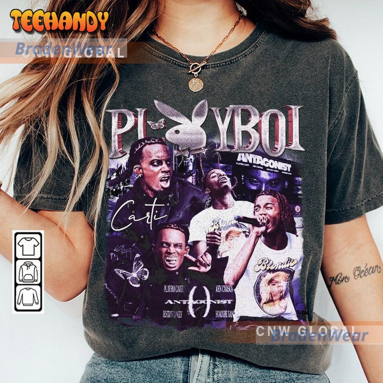 Playboi Carti Rap Shirt, Antagonist Tour 2023 Vintage 90s Y2K T Shirt