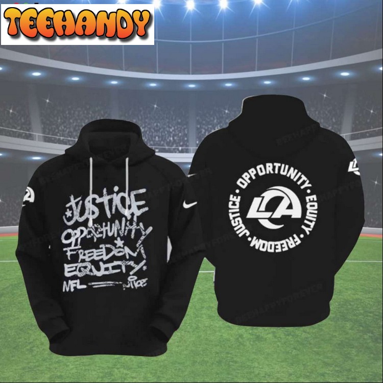 Rams Justice Opportunity Equity Freedom Hoodie