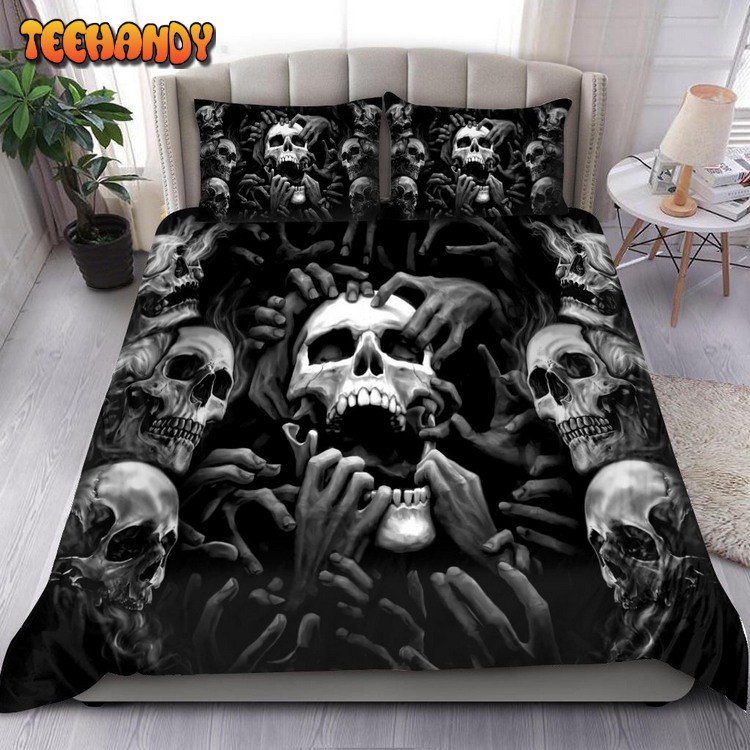 Screaming Skull Bed Sets For Fan