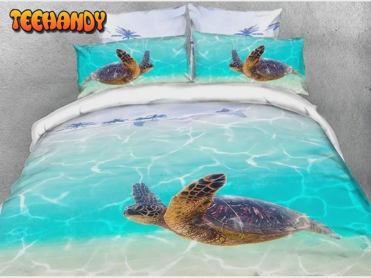 Sea Turtle and Sea Soft Warm Bed Sets For Fan