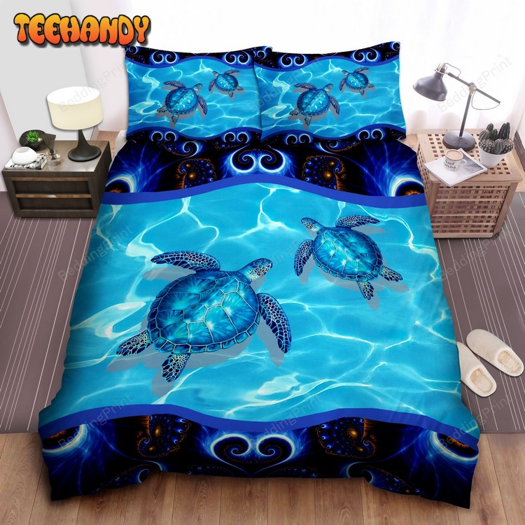 Sea Turtle Couple Bed Sets For Fan