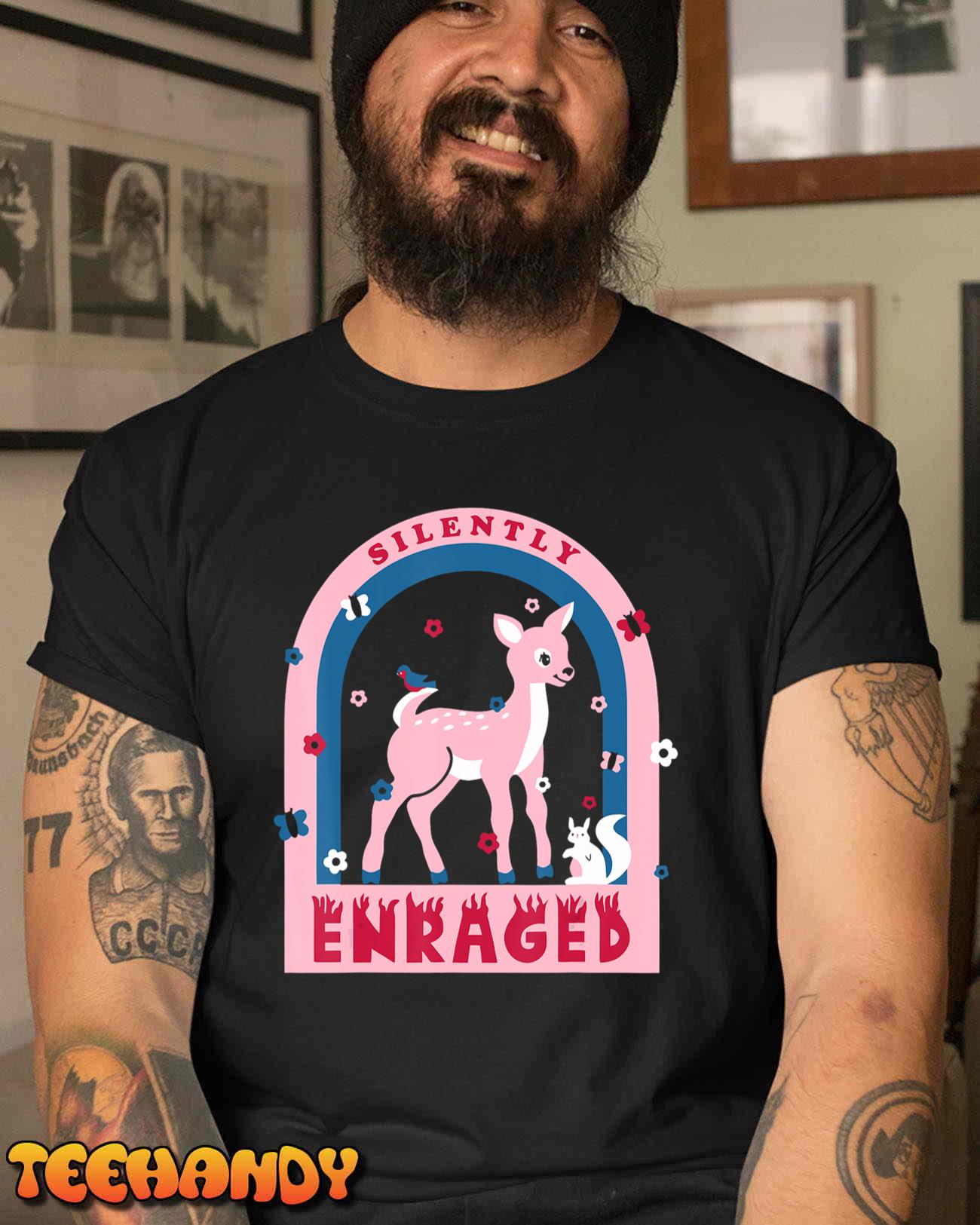 Silently Enraged Christmas Holidays Casual T-Shirt