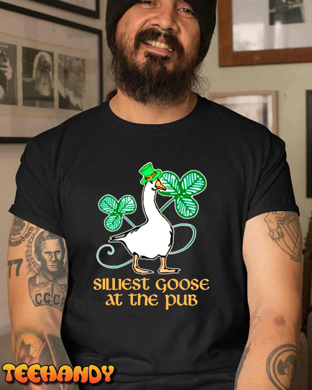 Silliest Goose at the pub St. Patrick’s Day Long Sleeve T-Shirt