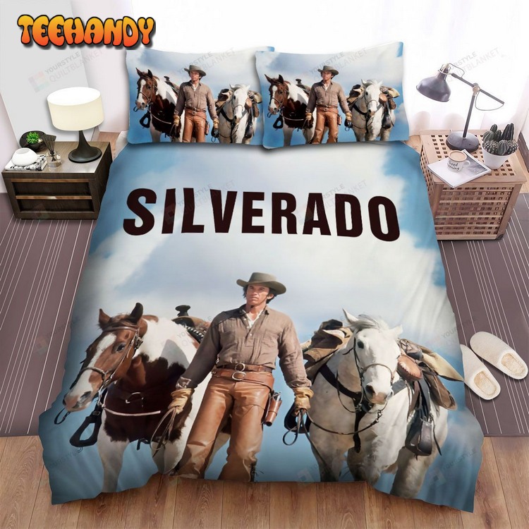 Silverado (1985) Cowboy Riding A Horse Movie Poster Bed Sets For Fan