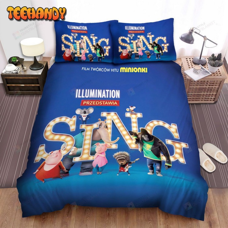 Sing 2 Movie Poster 5 Bed Sets For Fan