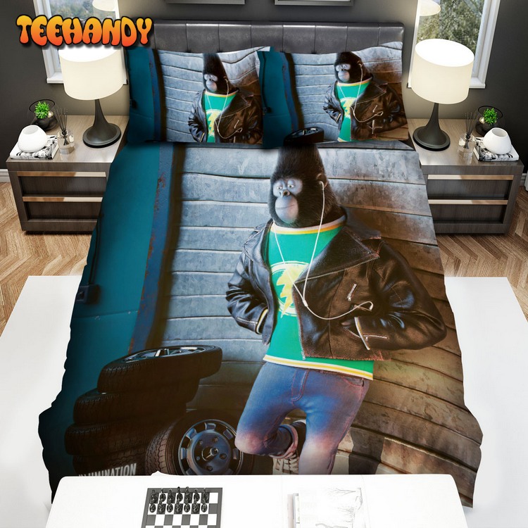 Sing Movie Taron Egerton Is Johnny Bed Sets For Fan