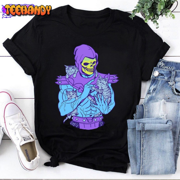 Skeletor Masters Of The Meoniverse Loves Cats T-Shirt