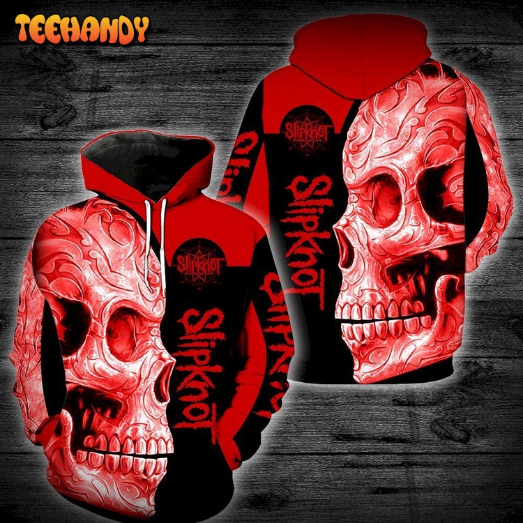 Slipknot Band Skull Full All Over Print 3D Hoodie