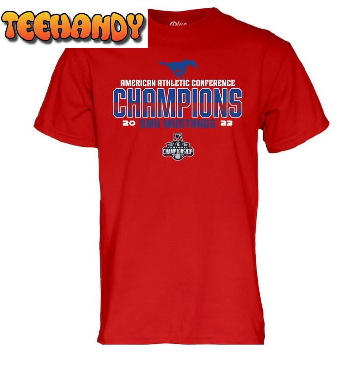 SMU Mustangs 2023 AAC Football Conference Champions Locker Room T-Shirt