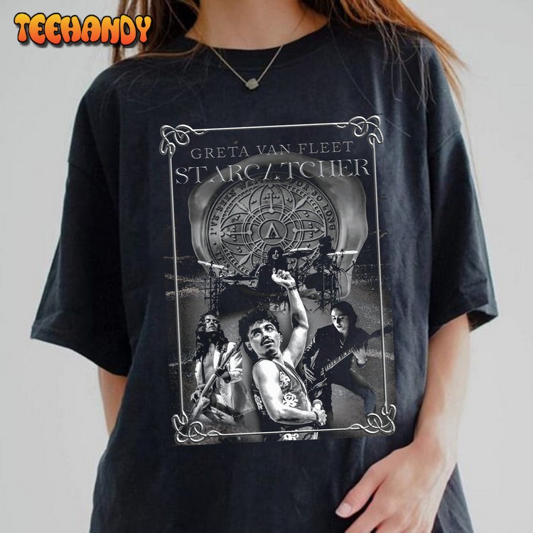 Starcatcher Greta van fleet 2023 Shirt, Vintage Greta New Album Tour Shirt