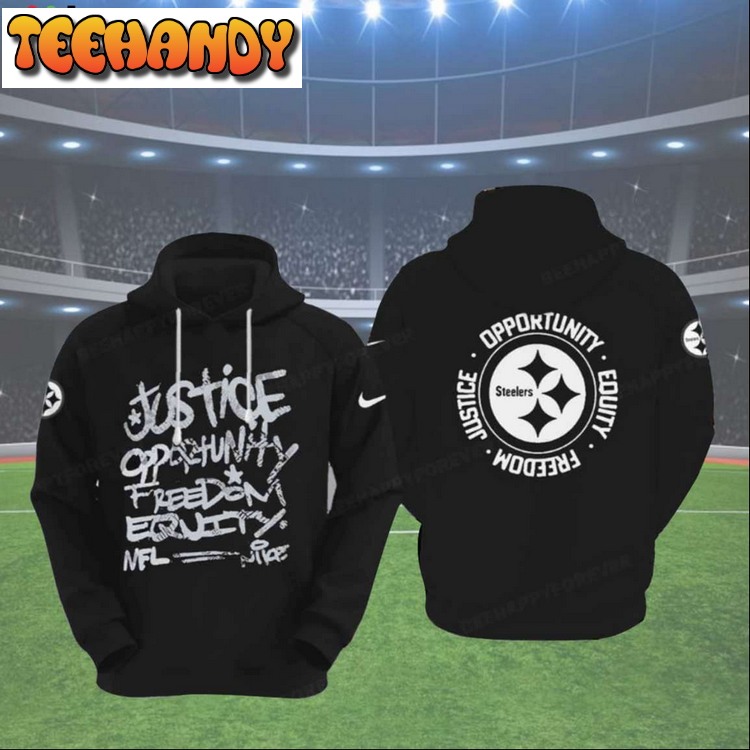 Steelers Justice Opportunity Equity Freedom Hoodie