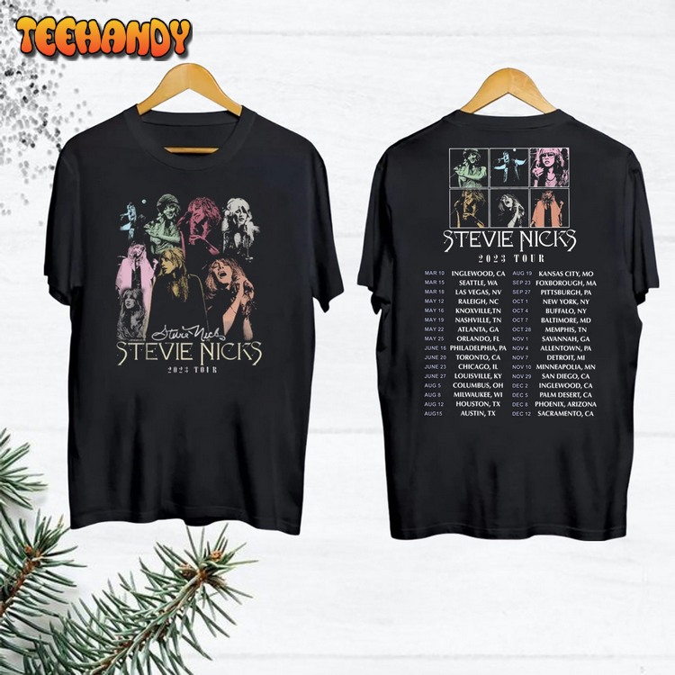 Stevie Nicks 2023 Tour Merch, 2023 Stevie Nicks Live In Concert T-Shirt