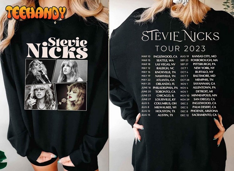 Stevie Nicks Tour T-Shirt, Stevie Nicks Fleetwood Mac Band Concert Shirt