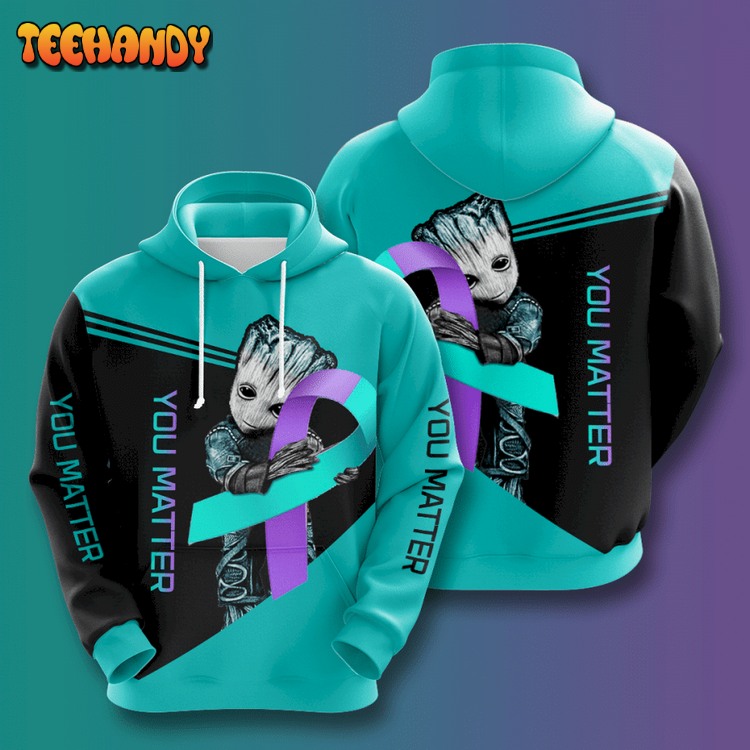 Suicide Prevention Awareness 3D Hoodie All Over Print