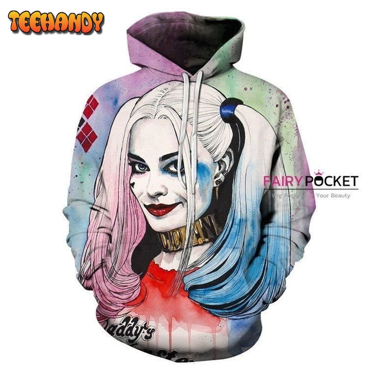 Suicide Squad Harley Quinn 3D Hoodie For Men Women Hoodie B