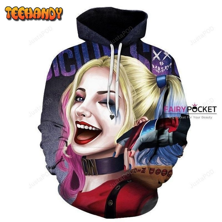 Suicide Squad Harley Quinn 3D Hoodie For Men Women Hoodie