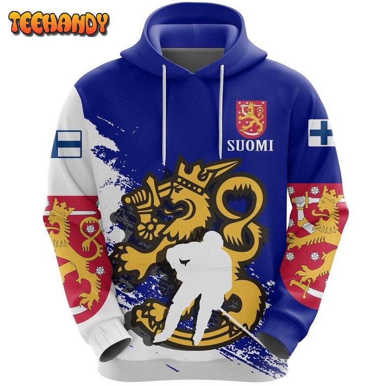 Suomi Finland 3D Hoodie For Men For Women Hoodie