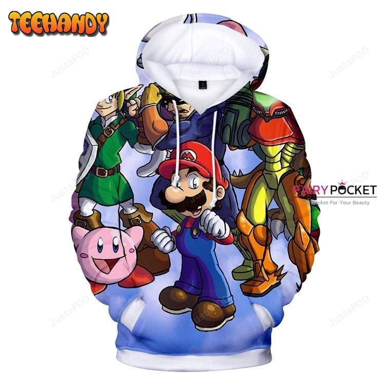 Super Mario Bros. Mario 3D Hoodie For Men Women Hoodie