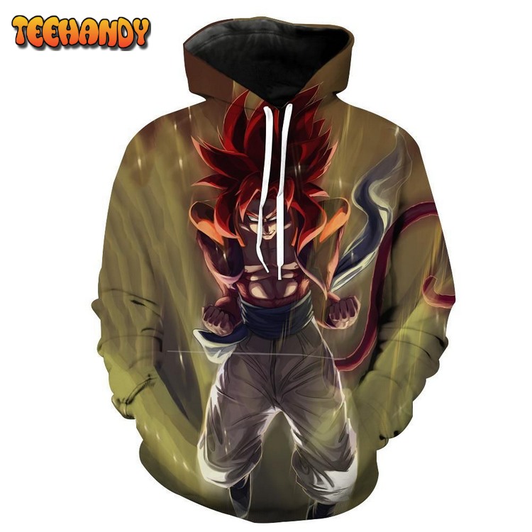 Super Saiayn 4 Gogeta 3D Hoodie For Men Women Hoodie