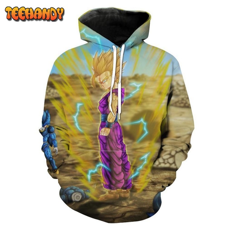 Super Saiyan 2 Gohan 3D Hoodie For Men Women Hoodie