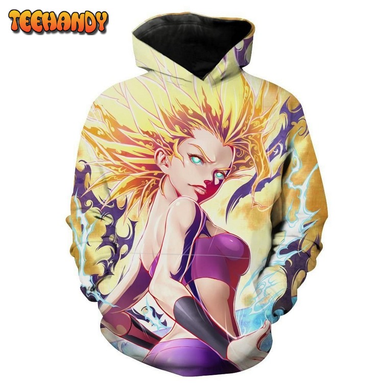 Super Saiyan Caulifla Pullover 3D Hoodie