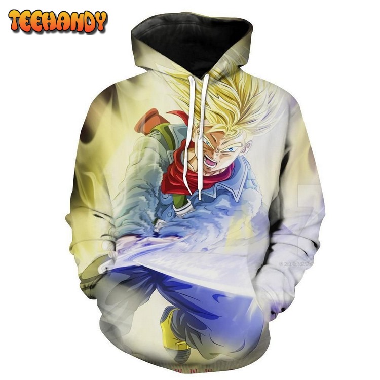 Super Saiyan Trunks Swoword Pullover 3D Hoodie