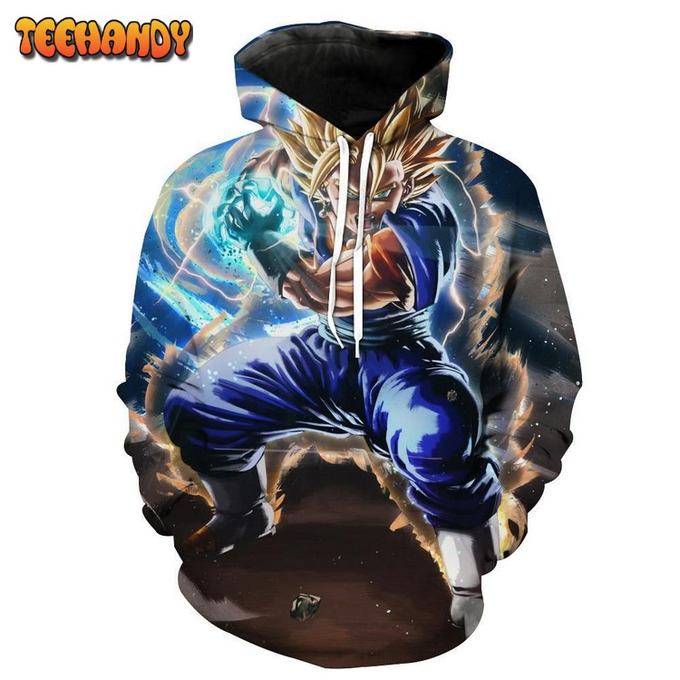 Super Saiyan Vegito Pullover 3D Hoodie