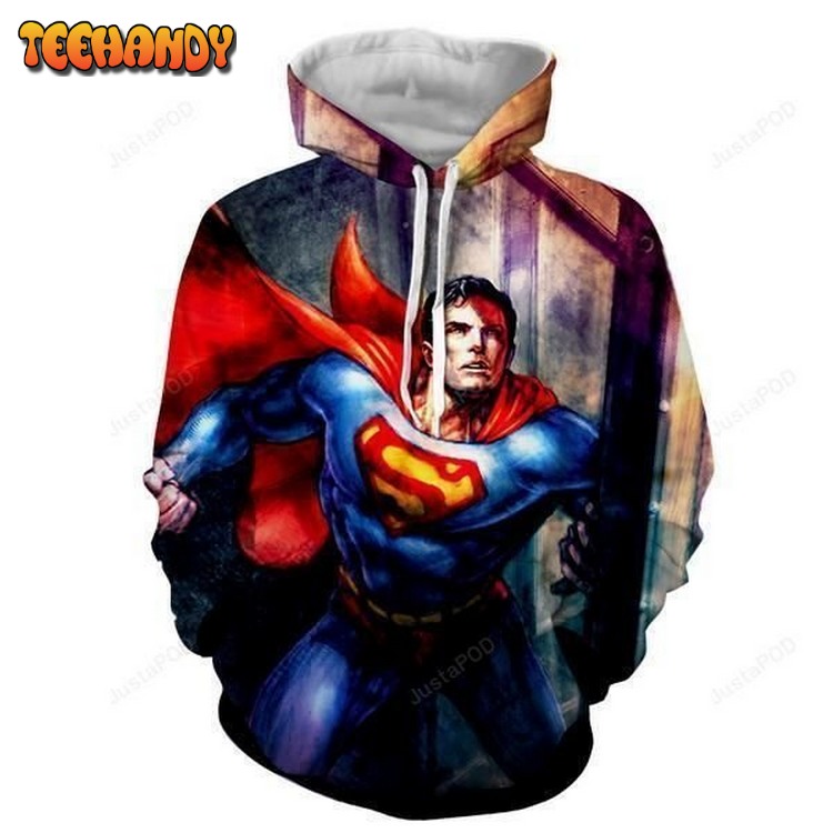 Superman Comic Pullover 3D Hoodie