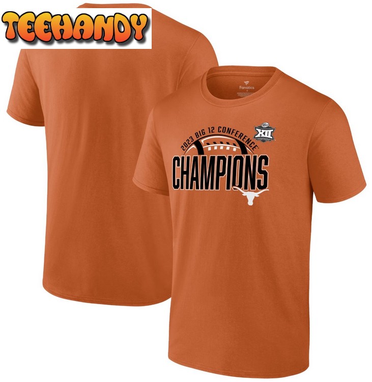 Texas Longhorns 2023 Big 12 Football Conference Champions T-Shirt