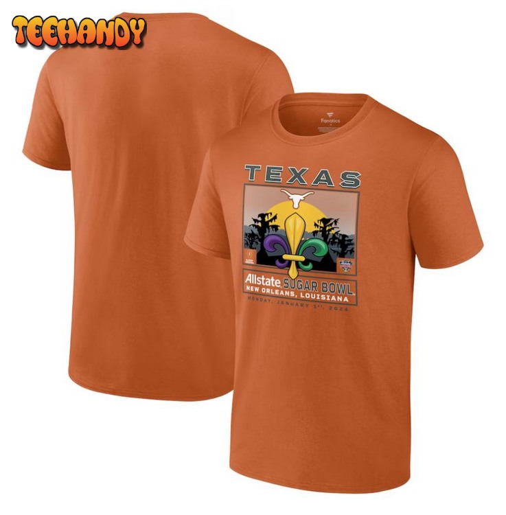 Texas Longhorns College Football Playoff 2024 Sugar Bowl T-Shirt