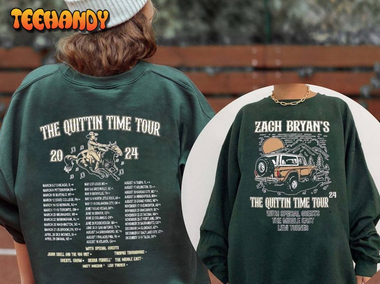 The Quittin Time 2024 Tour 2 Sides Sweatshirt