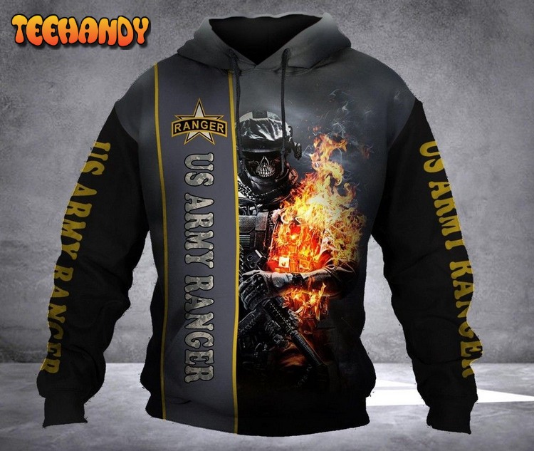 Us Army Ranger Pullover 3D Hoodie