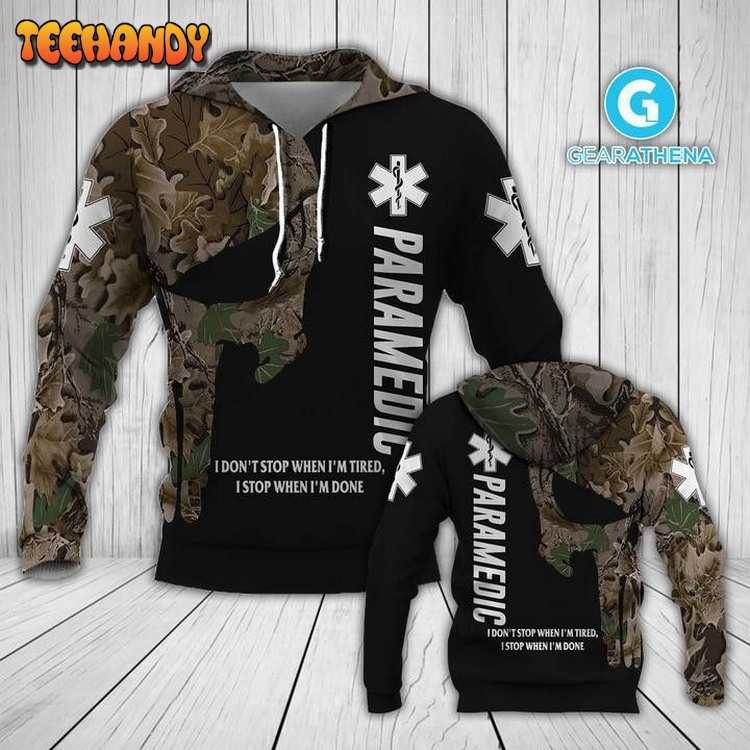 US Parademic Pullover 3D Hoodie