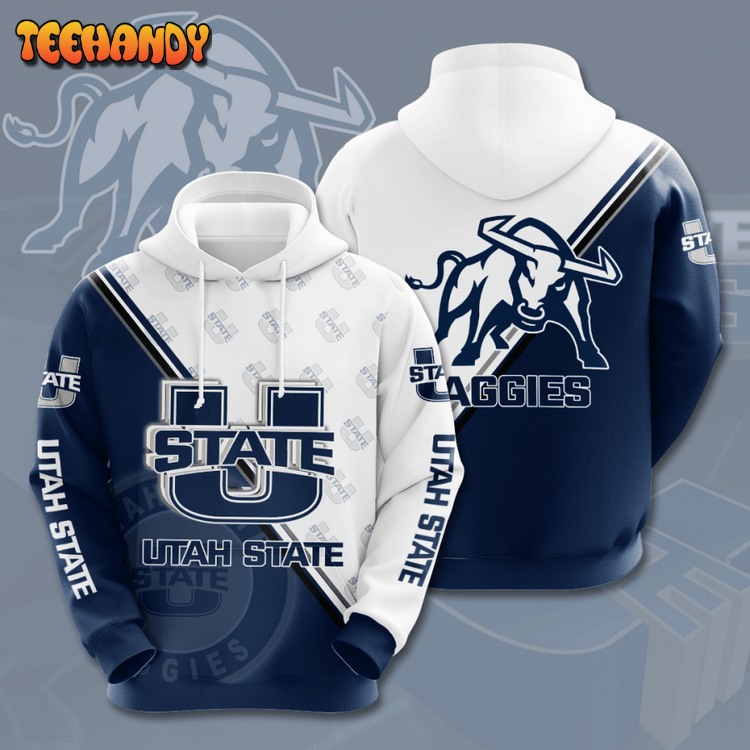 UTAH STATE AGGIES Pullover 3D Hoodie