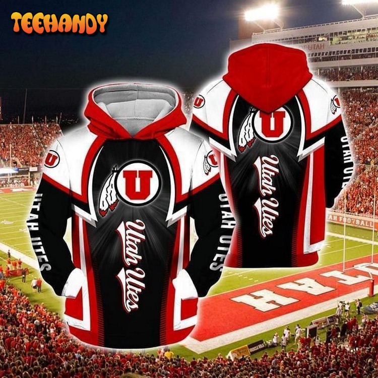 Utah Utes Fan Pullover And Zip Pered Custom Pullover 3D Hoodie