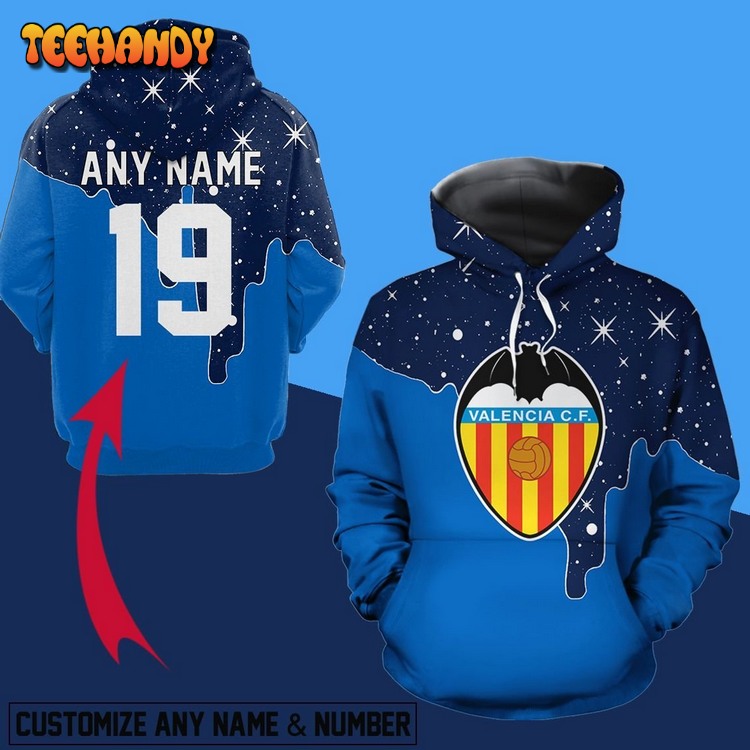 Valencia CF Personalized 3D Allover Pullover 3D Hoodie