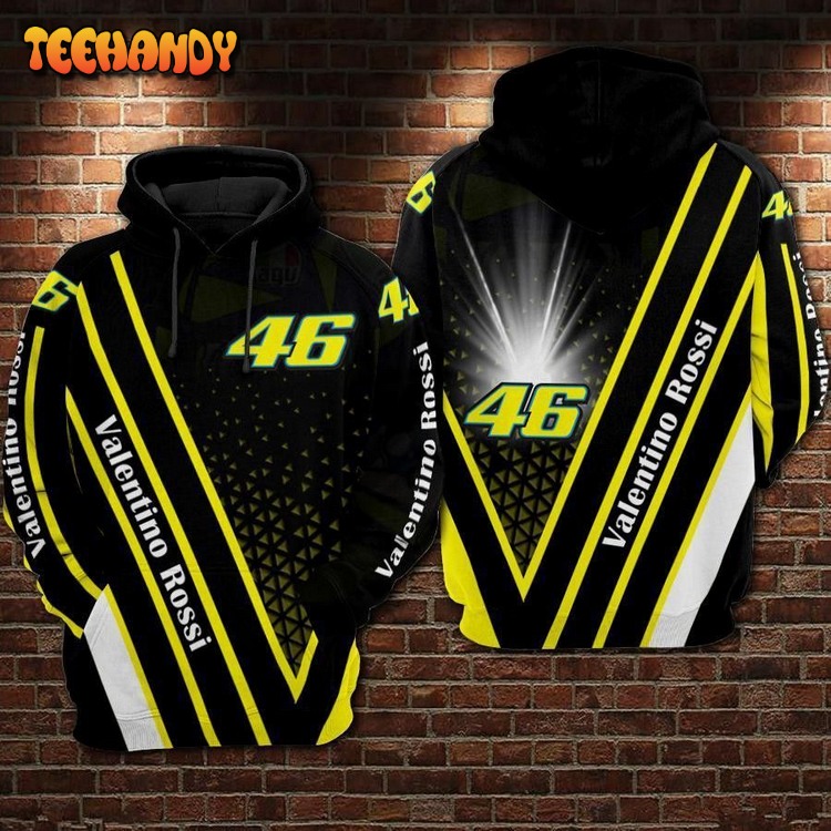 VALENTINO ROSSI 46 Pullover 3D Hoodie