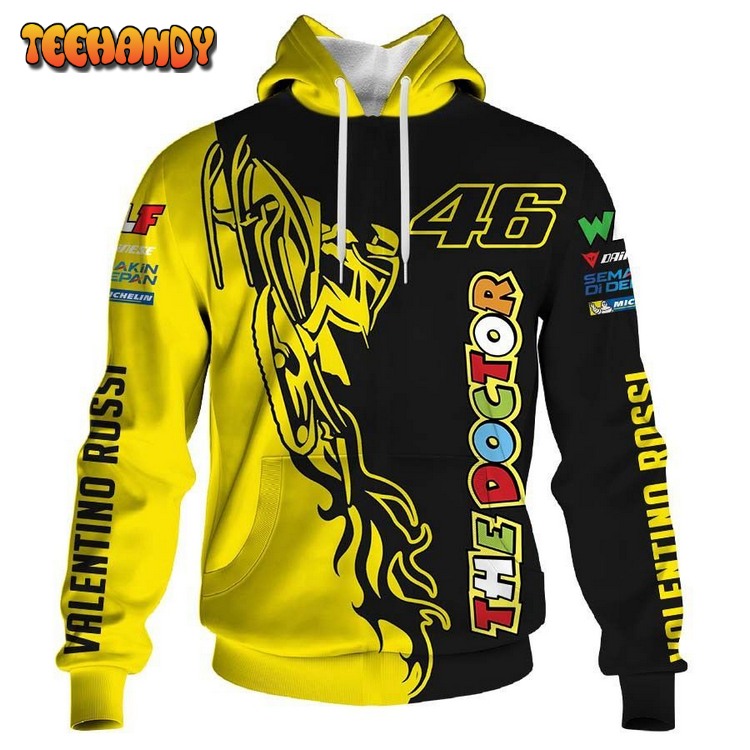 Valentino Rossi The Doctor Pullover 3D Hoodie