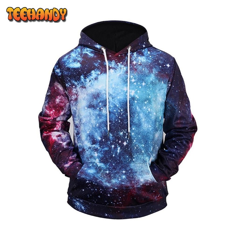 Vast Universe Printed Galaxy Pullover 3D Hoodie