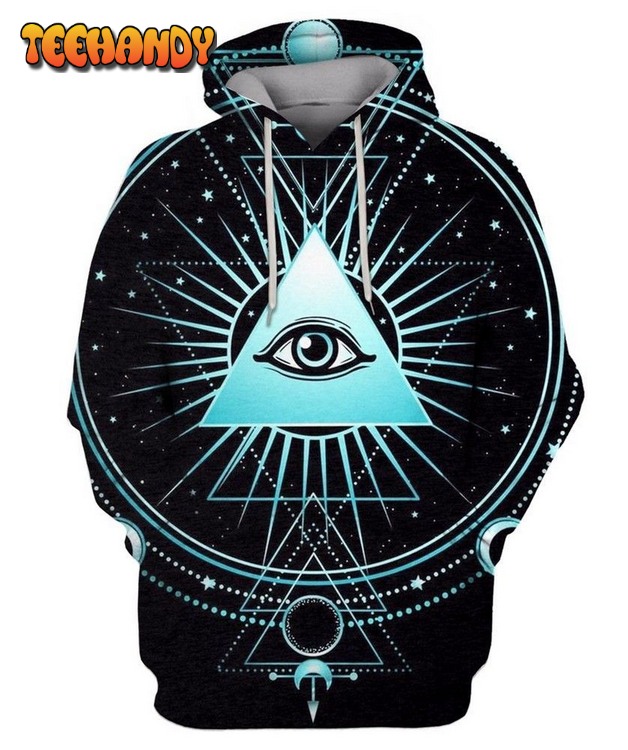 VECTOR ILLUSTRATION ON A BLACK BACKGROUND Pullover 3D Hoodie