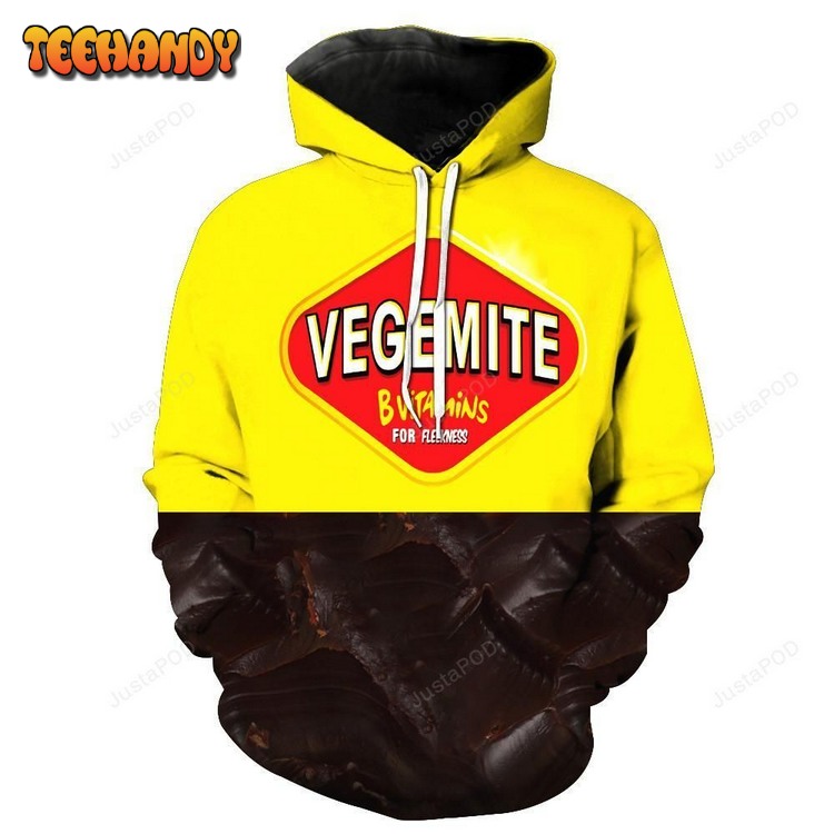 Vegemite Pullover 3D Hoodie