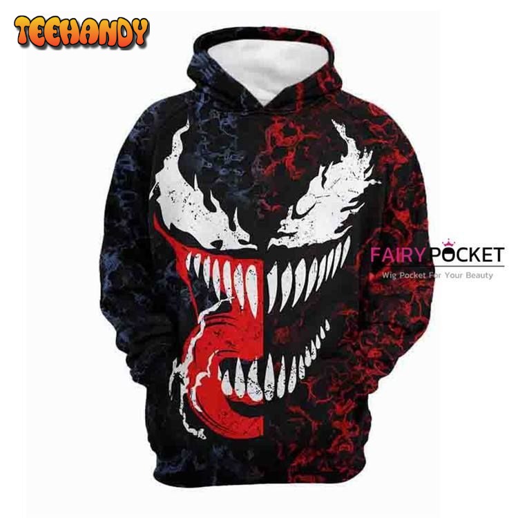 Venom 3D Hoodie For Men Women v2 Pullover 3D Hoodie