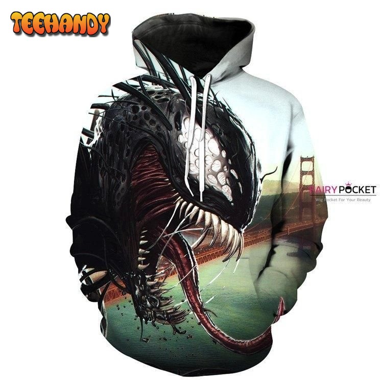 Venom 3D Hoodie For Men Women v5 Pullover 3D Hoodie