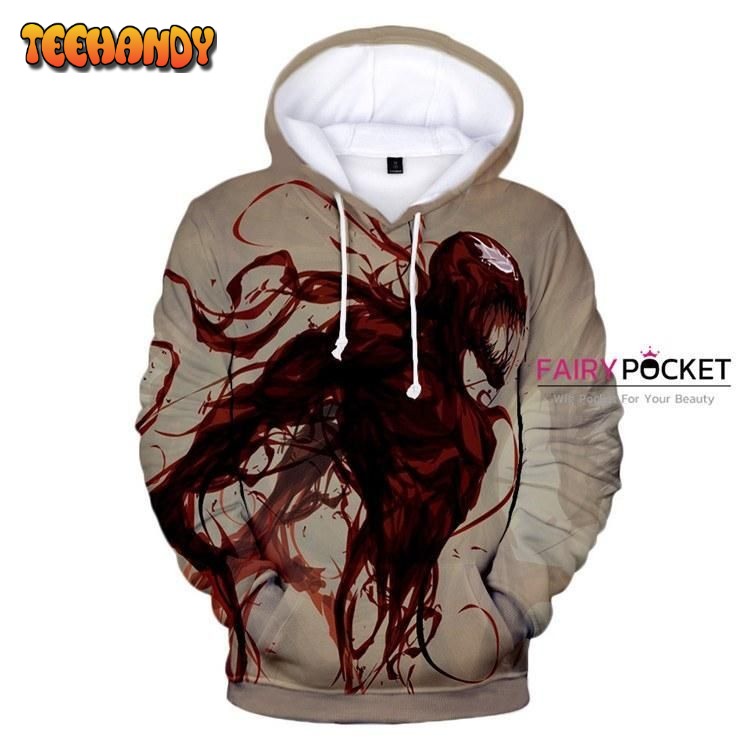 Venom Brown 3D Hoodie For Men Women Pullover 3D Hoodie