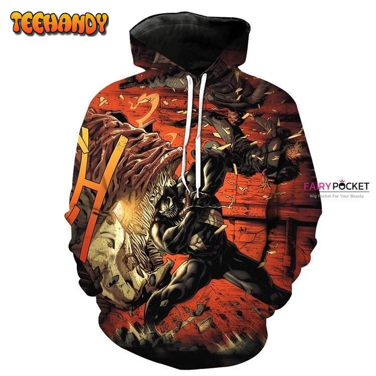 Venom Orange 3D Hoodie For Men Women Pullover 3D Hoodie